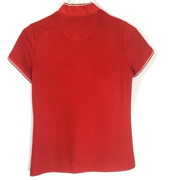 EP Pro Tour Tech Red 1/4 Zip Gold Trim Golf Polo - Picture 11 of 11